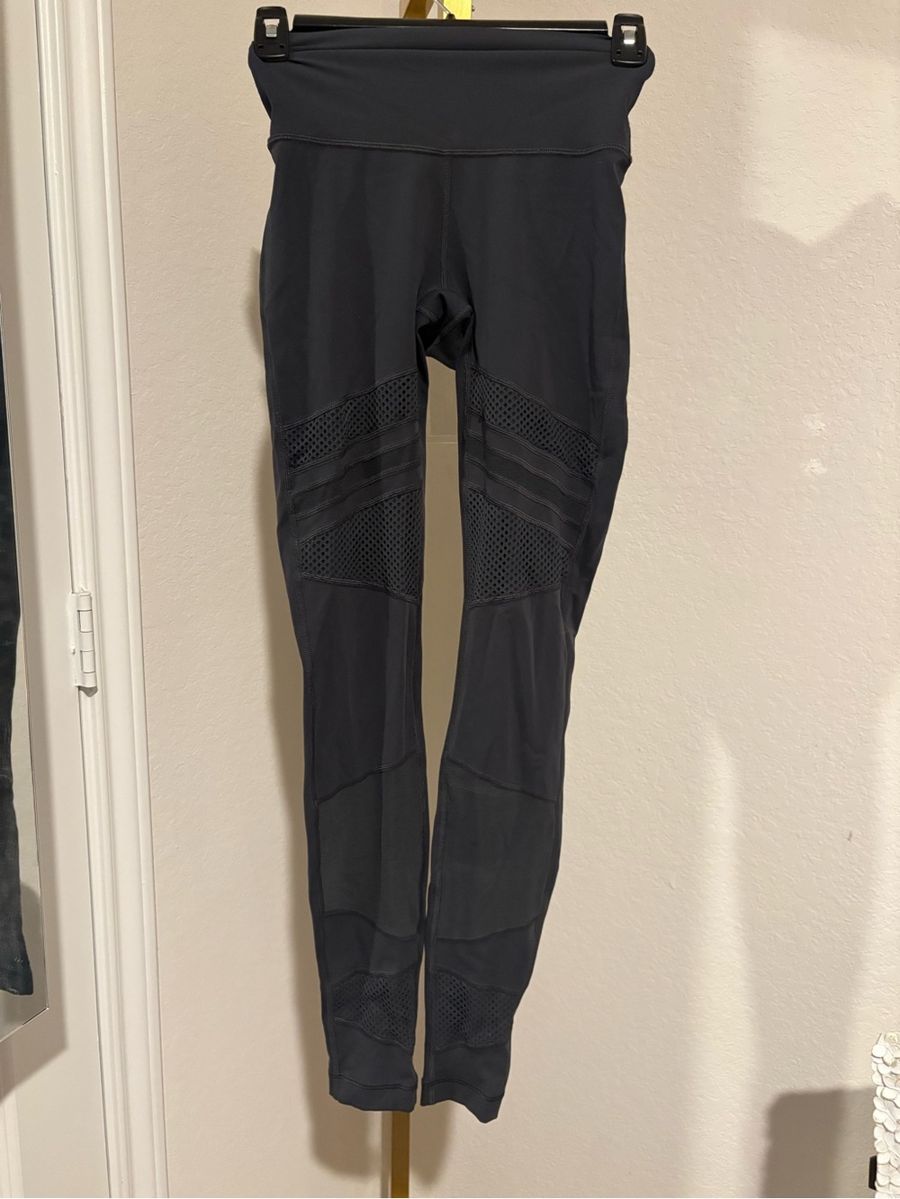 lululemon athletica Black Mesh-Panel High-Rise Leggings